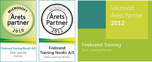 Microsoft Learning Partner of the Year  2010 2011 2012 - Firebrand Training